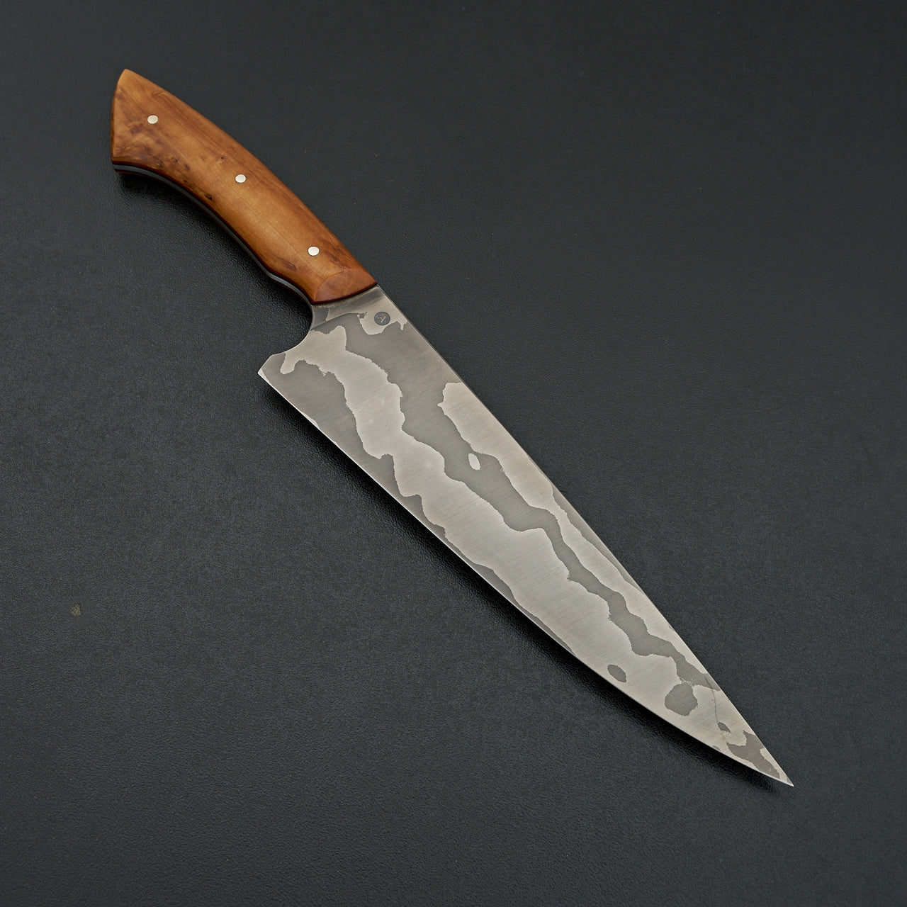 Acre Forge 180mm Damascus Birch Chef by Shamus