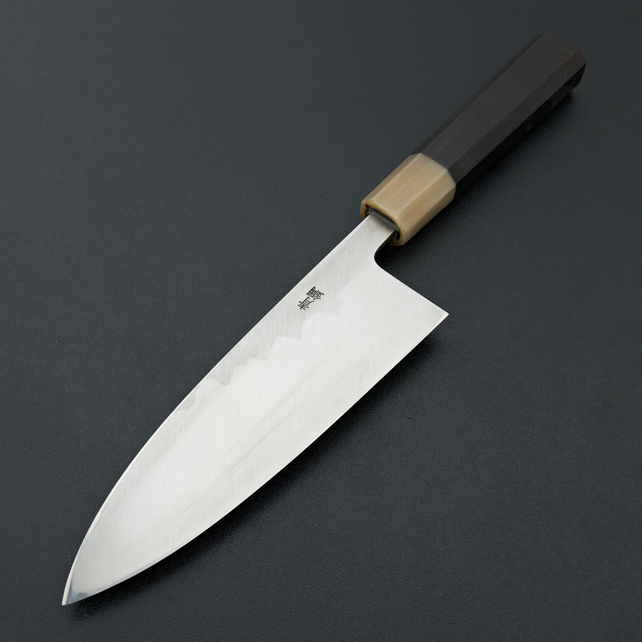 Hitohira Kikuchiyo Manzo Blue #2 Deba 165mm Ebony Handle (Saya)
