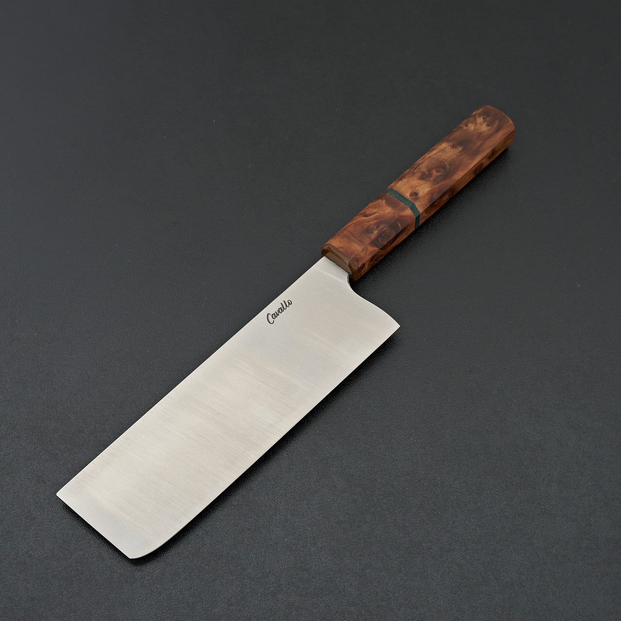 Acre Forge 165mm Rosewood Burl Nakiri by Ryan