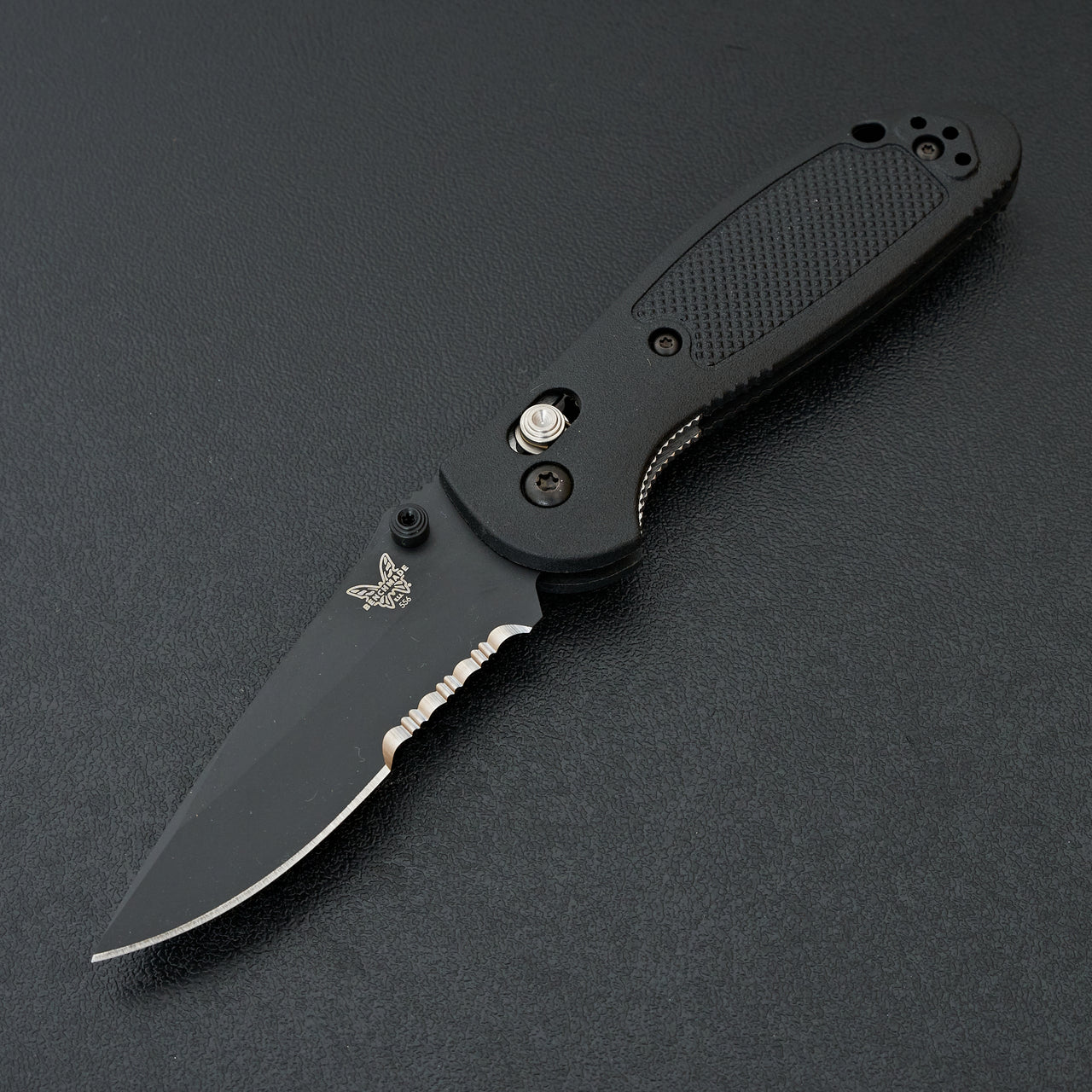 Benchmade Mini Griptilian Serrated Black Grivory