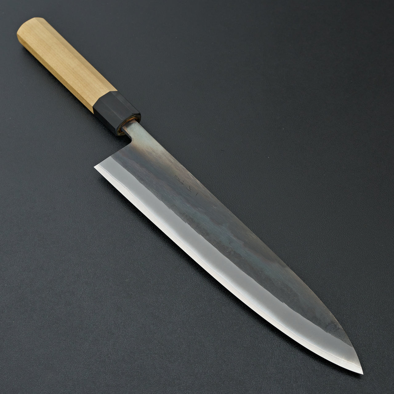 Hitohira TD Blue #2 Stainless Clad Kurouchi Gyuto 240mm Ho Wood Handle