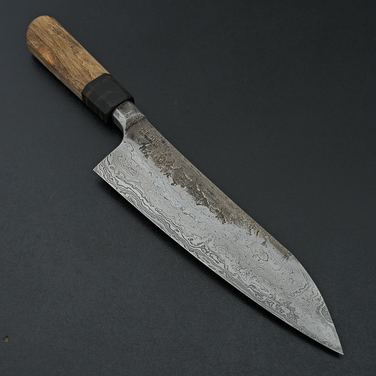 Hyde Handmade Ebony/Spalted Tamarind Damascus Chef 210mm