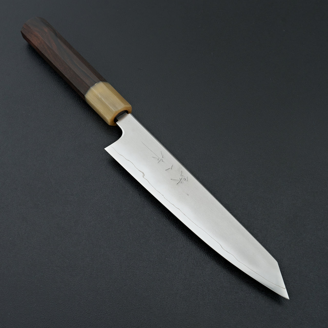 Tetsujin Silver #3 Kasumi Kiritsuke Petty 165mm Taihei Makassar Ebony Handle