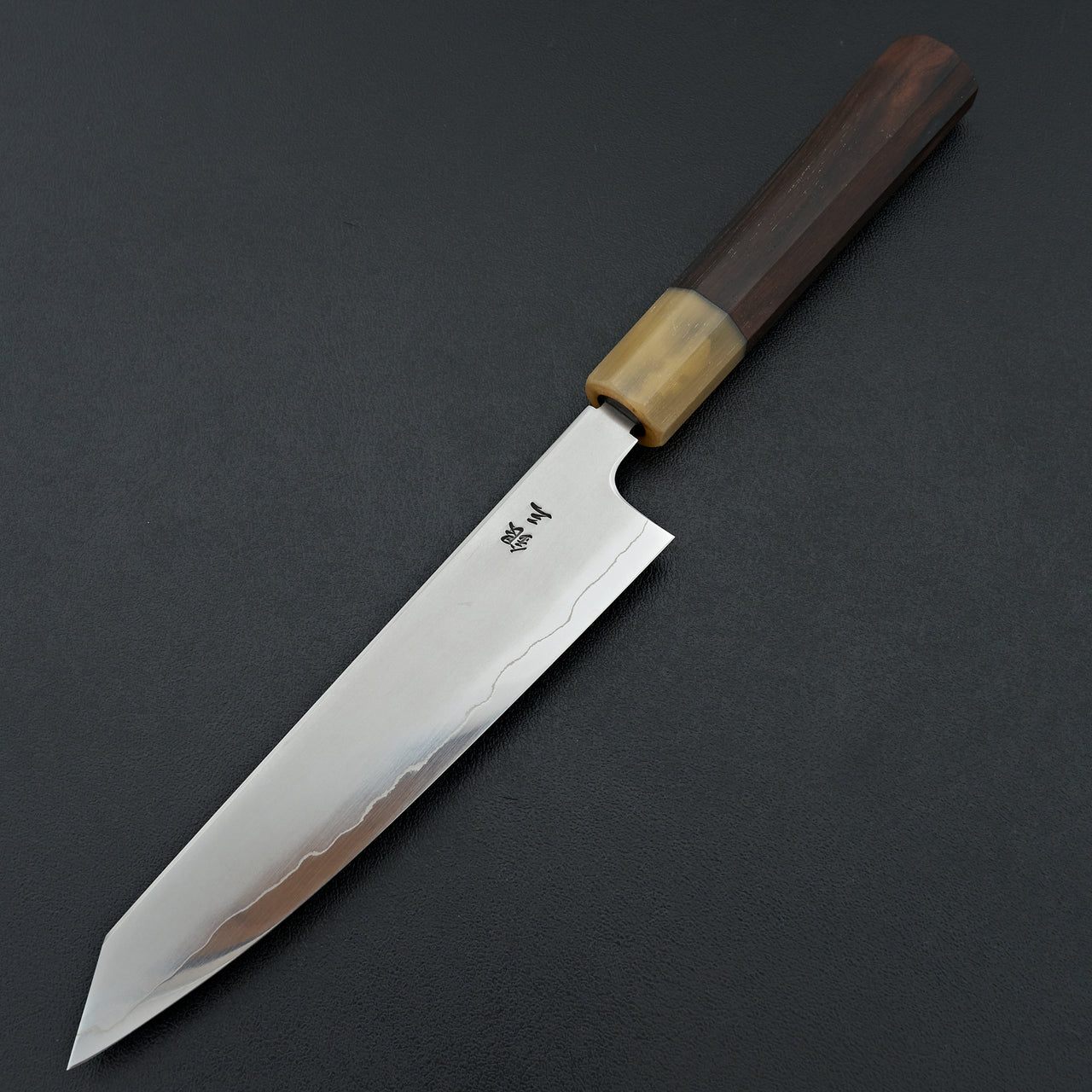 Tetsujin Silver #3 Kasumi Kiritsuke Petty 165mm Taihei Makassar Ebony Handle