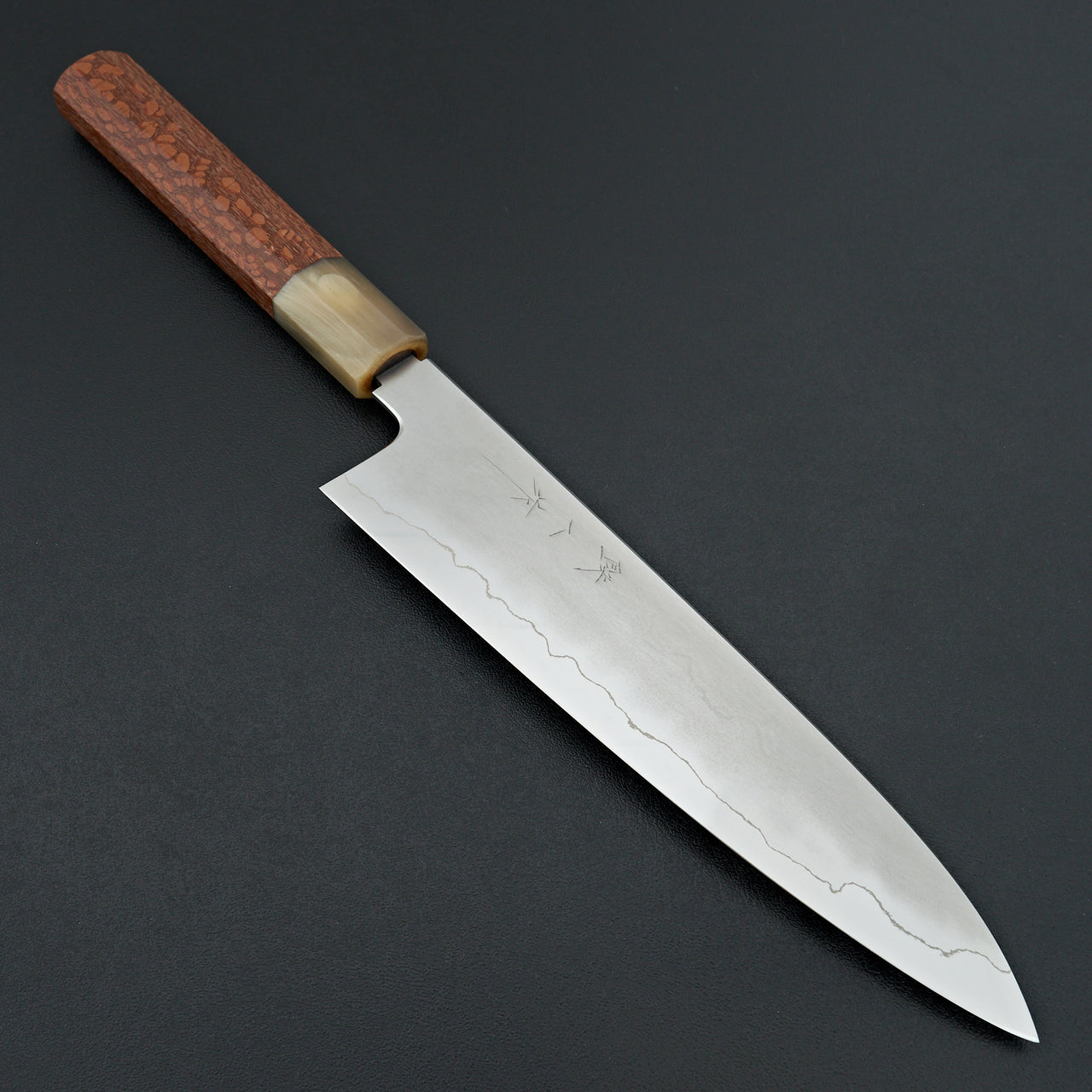 Tetsujin Silver #3 Kasumi Gyuto 210mm Lacewood Handle