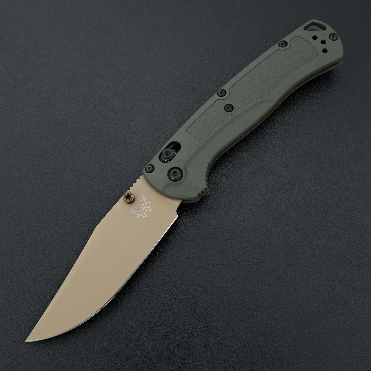 Benchmade Taggedout Deep Olive Grivory