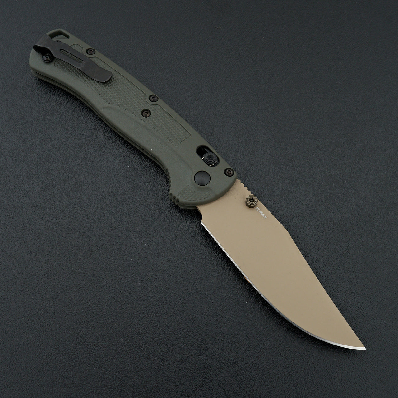 Benchmade Taggedout Deep Olive Grivory