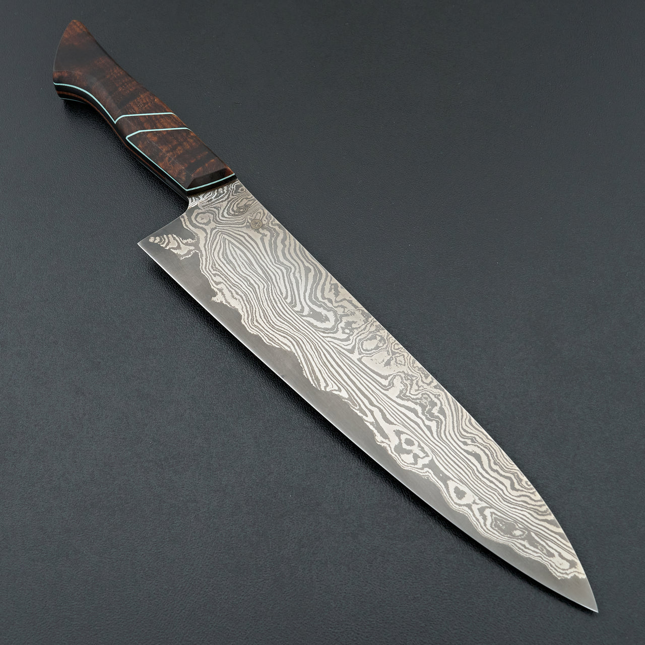 Acre Forge 8.5" Damascus Gyuto Tasmanian Blackwood by Adam