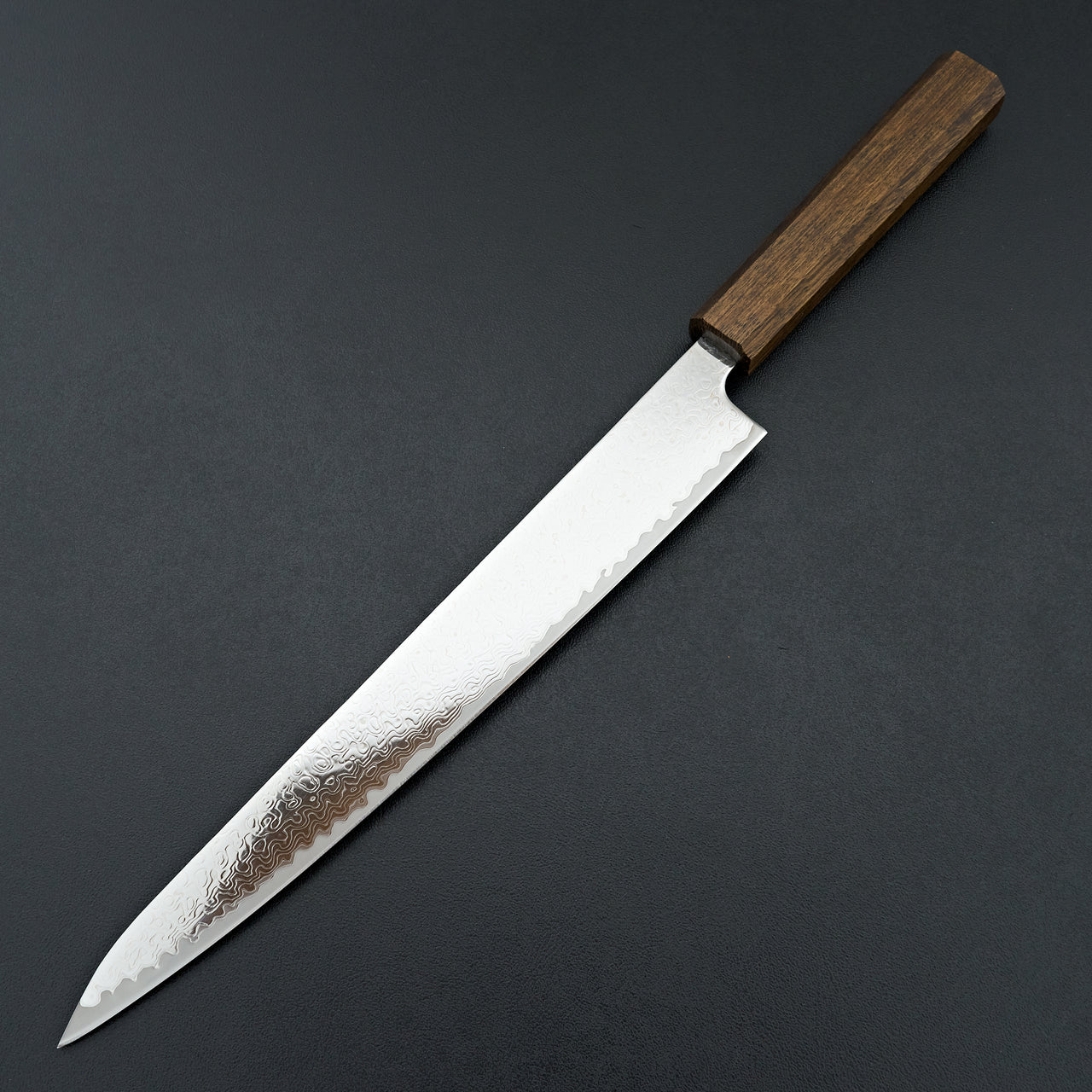 Tsunehisa Kagami Damascus Sujihiki 240mm Oak