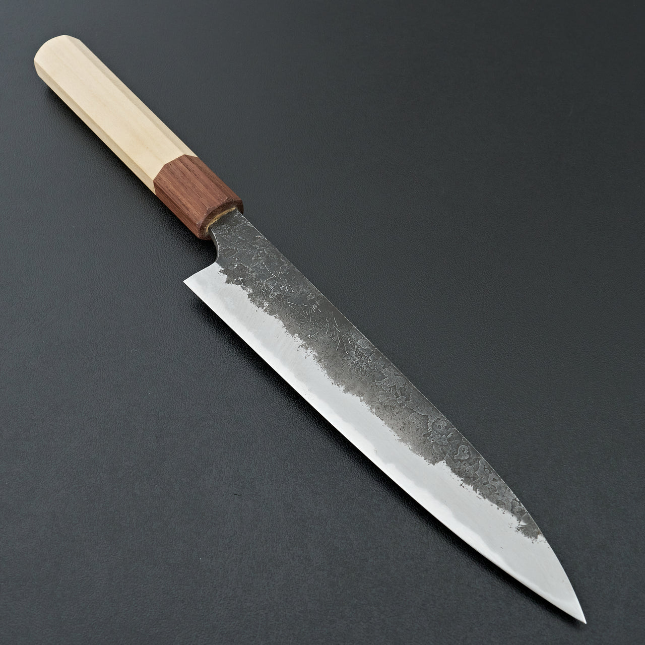 Mazaki White#2 Kuro Nashiji Petty 180mm