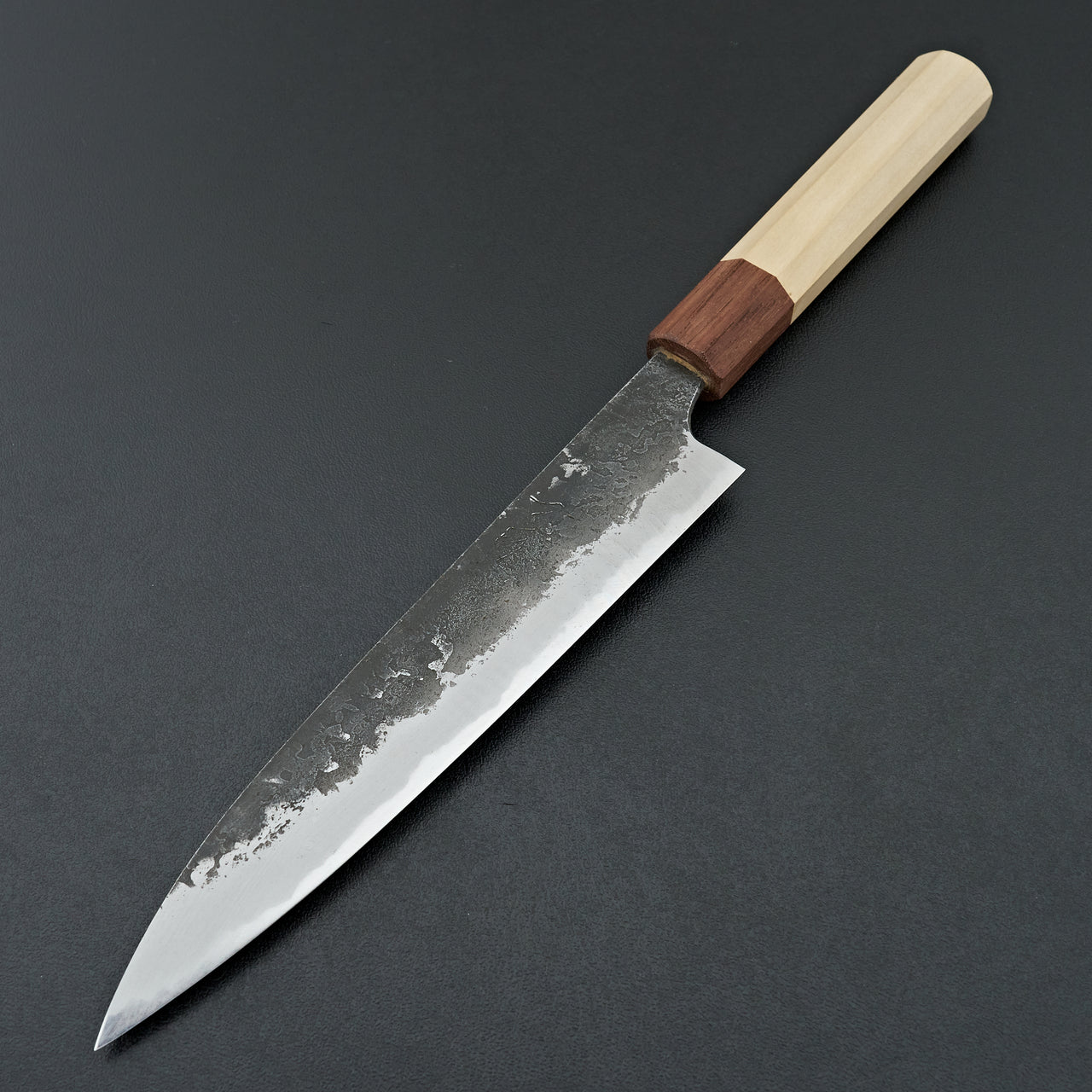 Mazaki White#2 Kuro Nashiji Petty 180mm