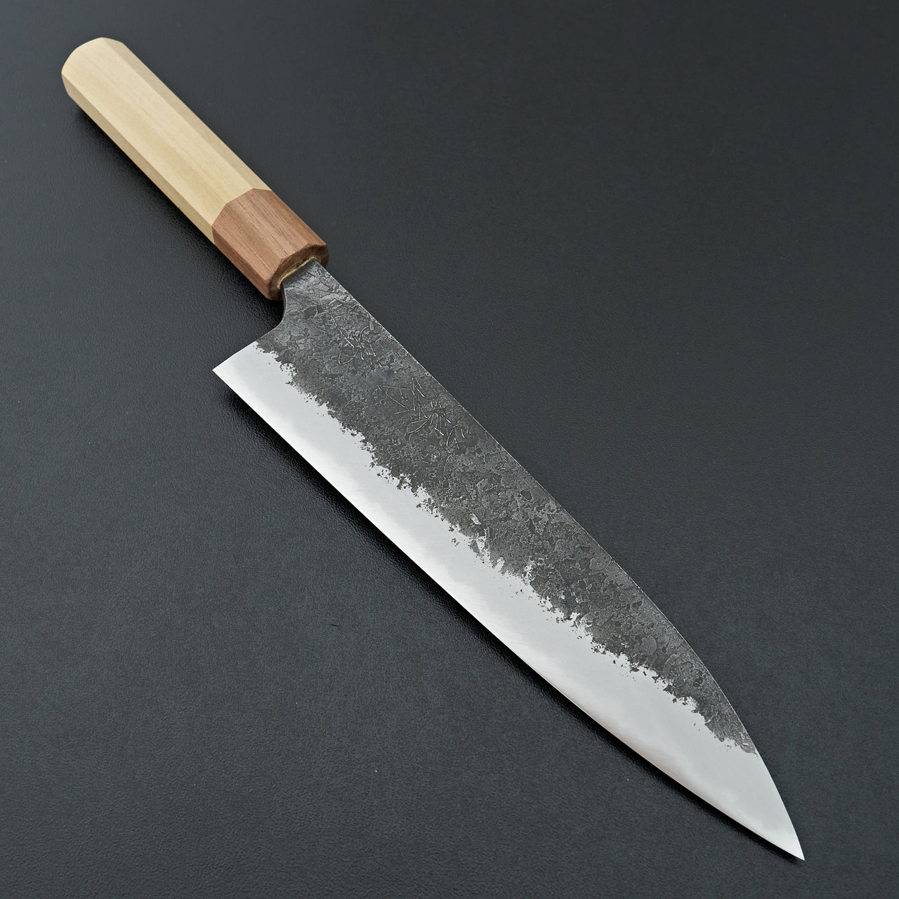 Mazaki White#2 Kuro Nashiji Gyuto 210mm