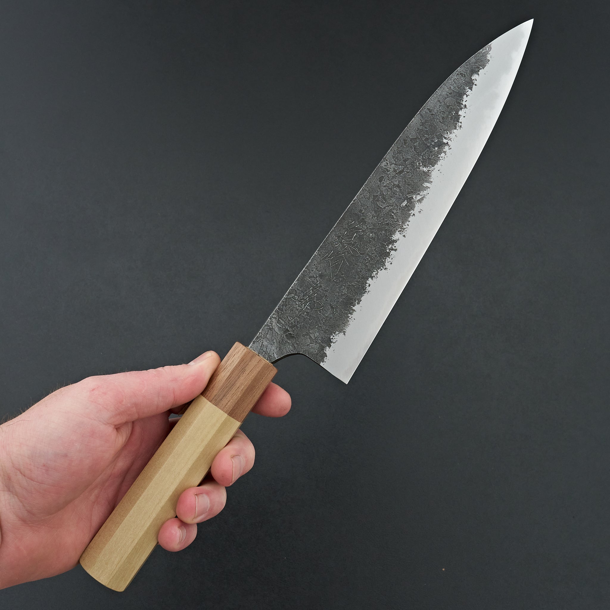 Mazaki White #2 Kuro Nashiji Gyuto 210mm