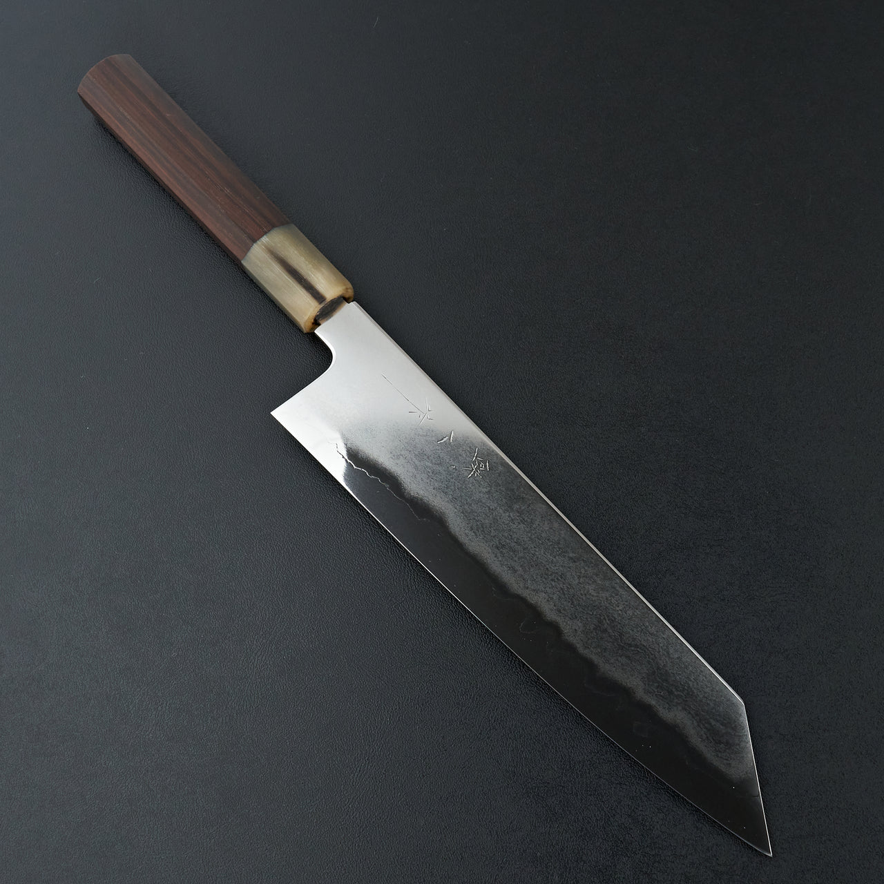 Tetsujin Silver #3 Metal Flow Kiritsuke Gyuto 210mm Taihei Makassar Ebony Handle