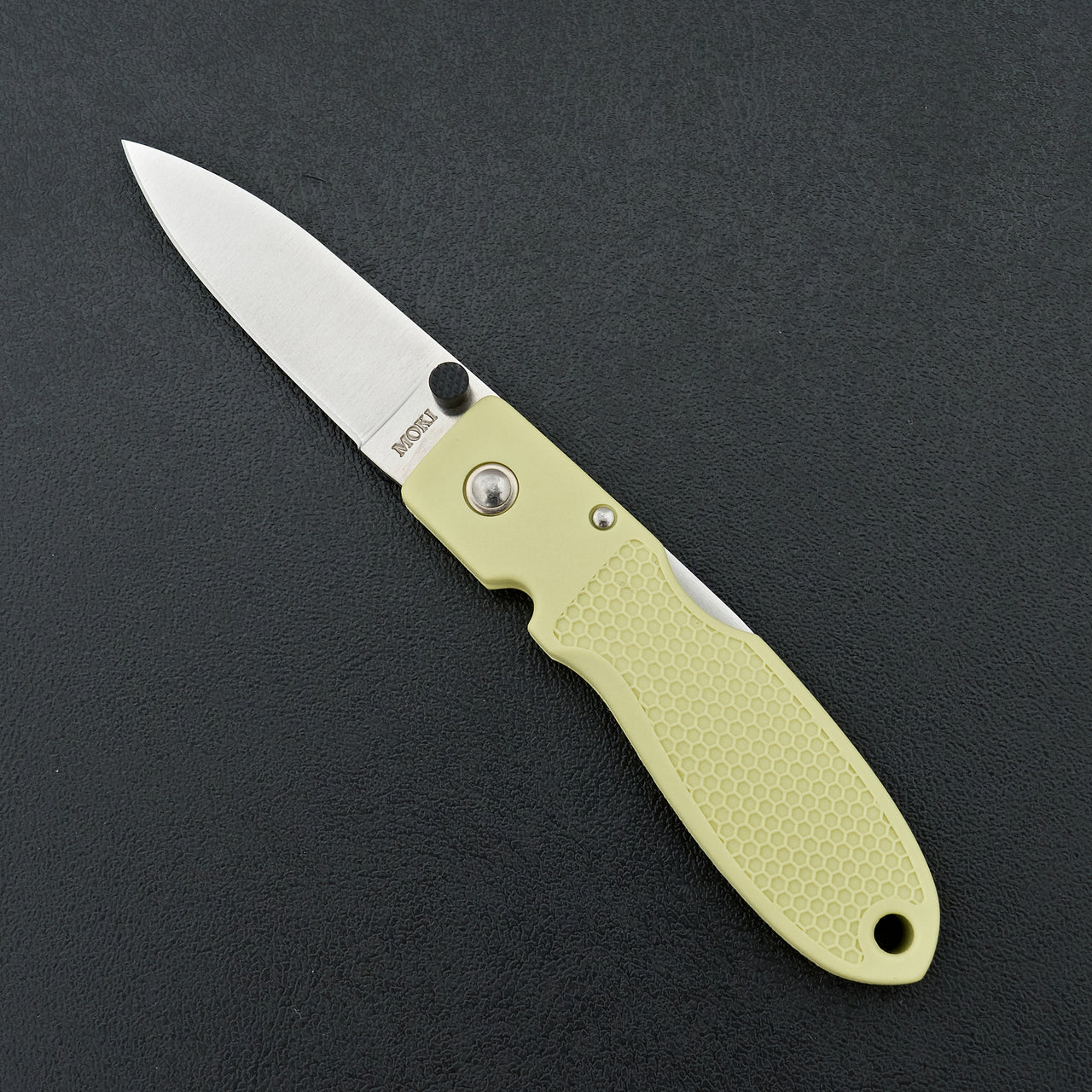 MOKI Coupe Folding Knife Grilon Handle (Cream Green)