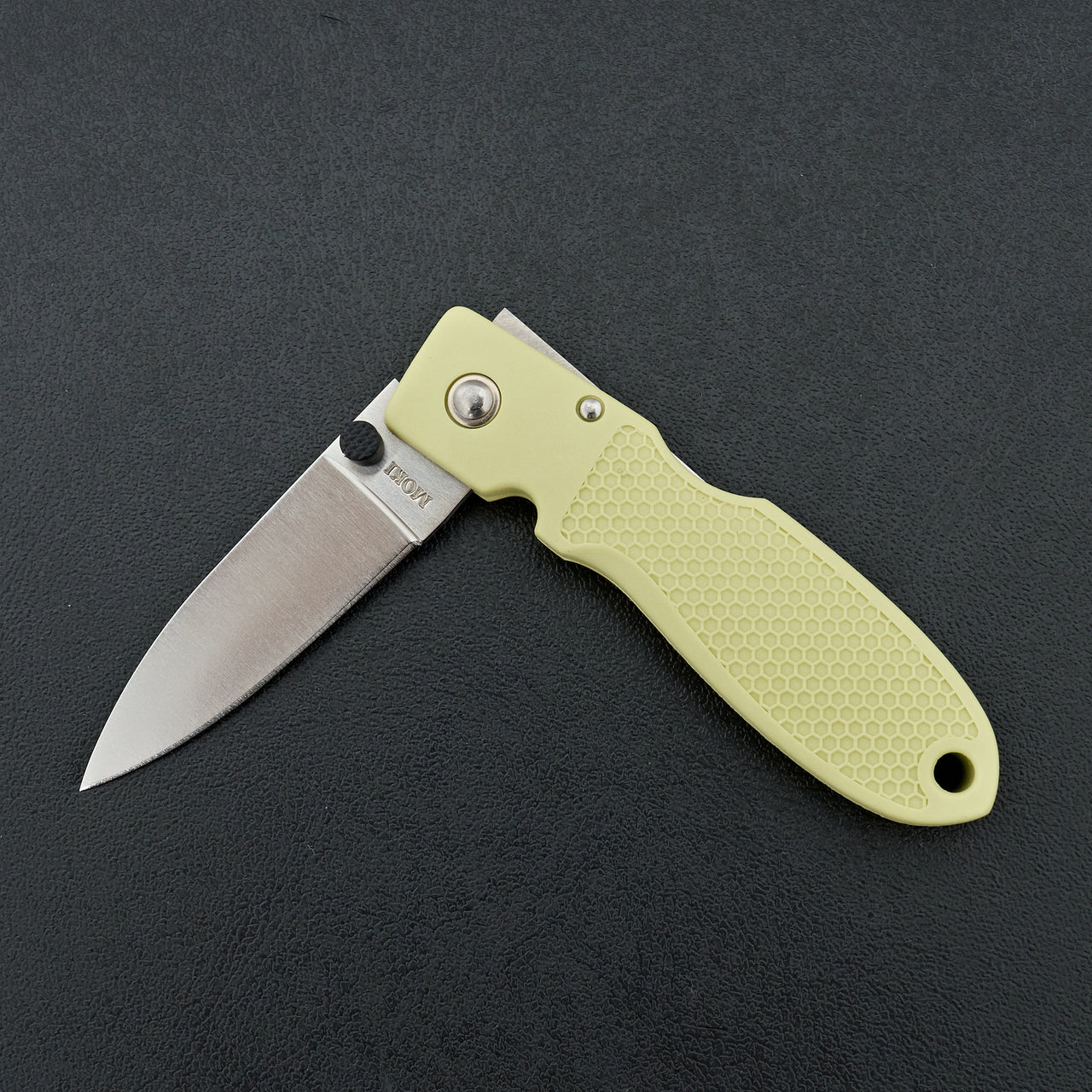 MOKI Coupe Folding Knife Grilon Handle (Cream Green)