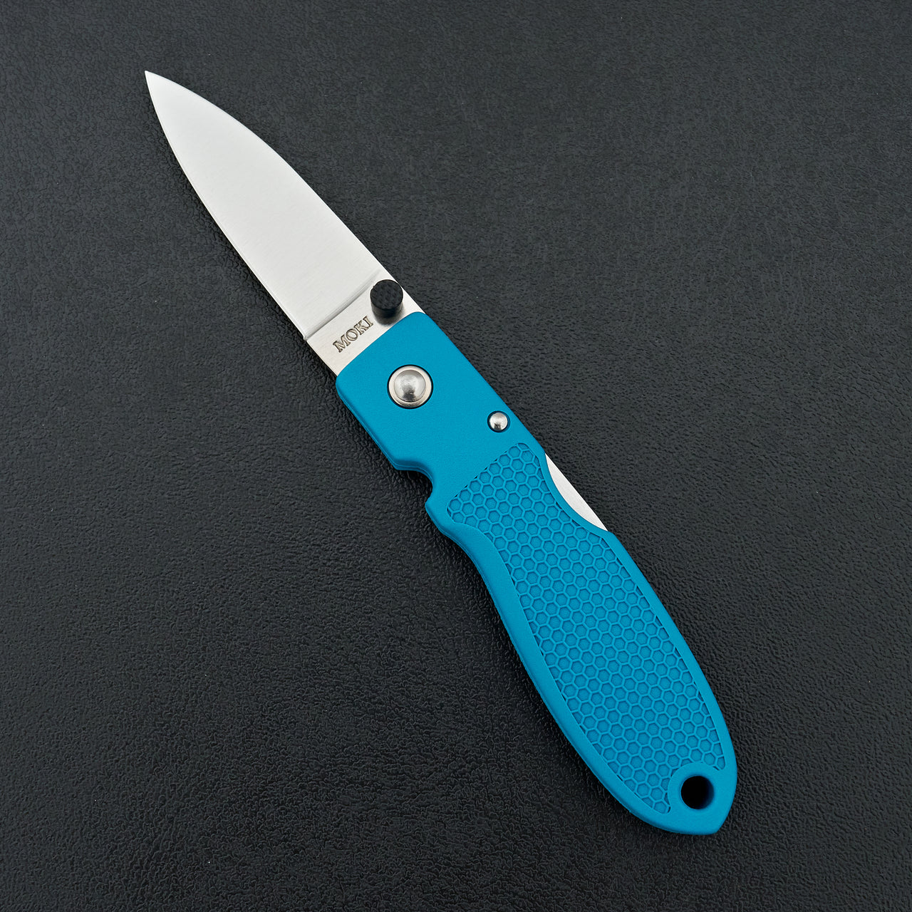 MOKI Coupe Folding Knife Grilon Handle (Grayish Blue)