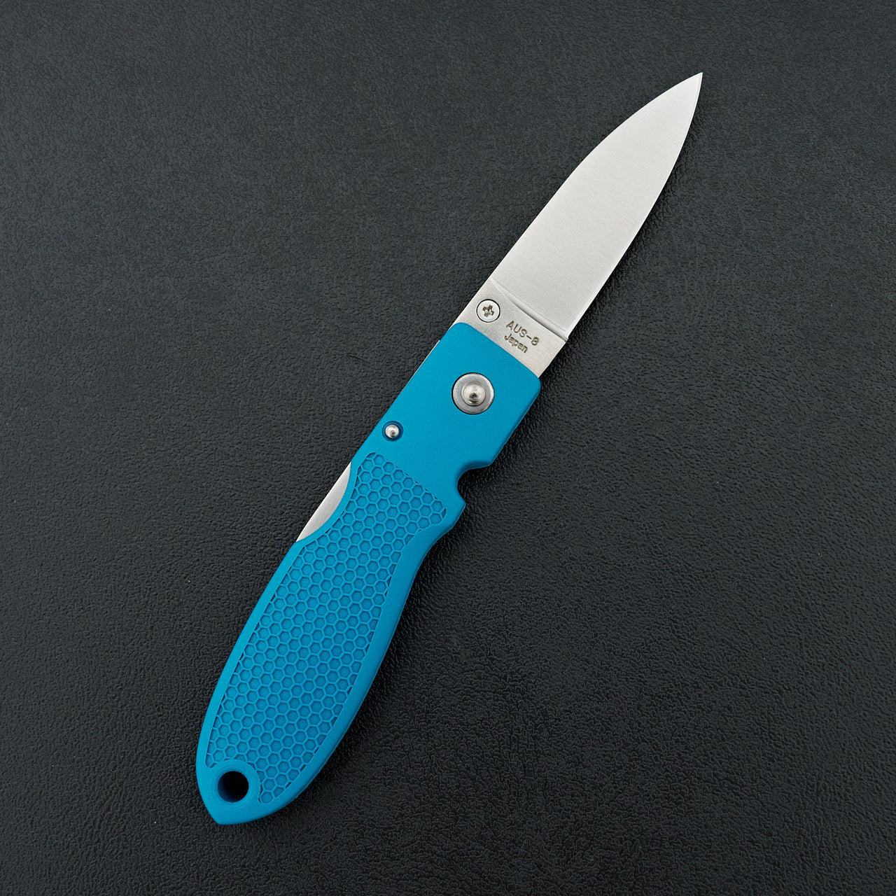 MOKI Coupe Folding Knife Grilon Handle (Grayish Blue)