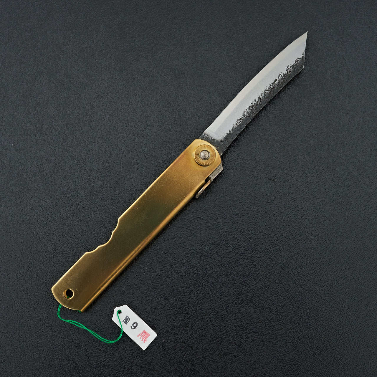 Higonokami Custom Folding Knife Large Brass Handle (#09K)
