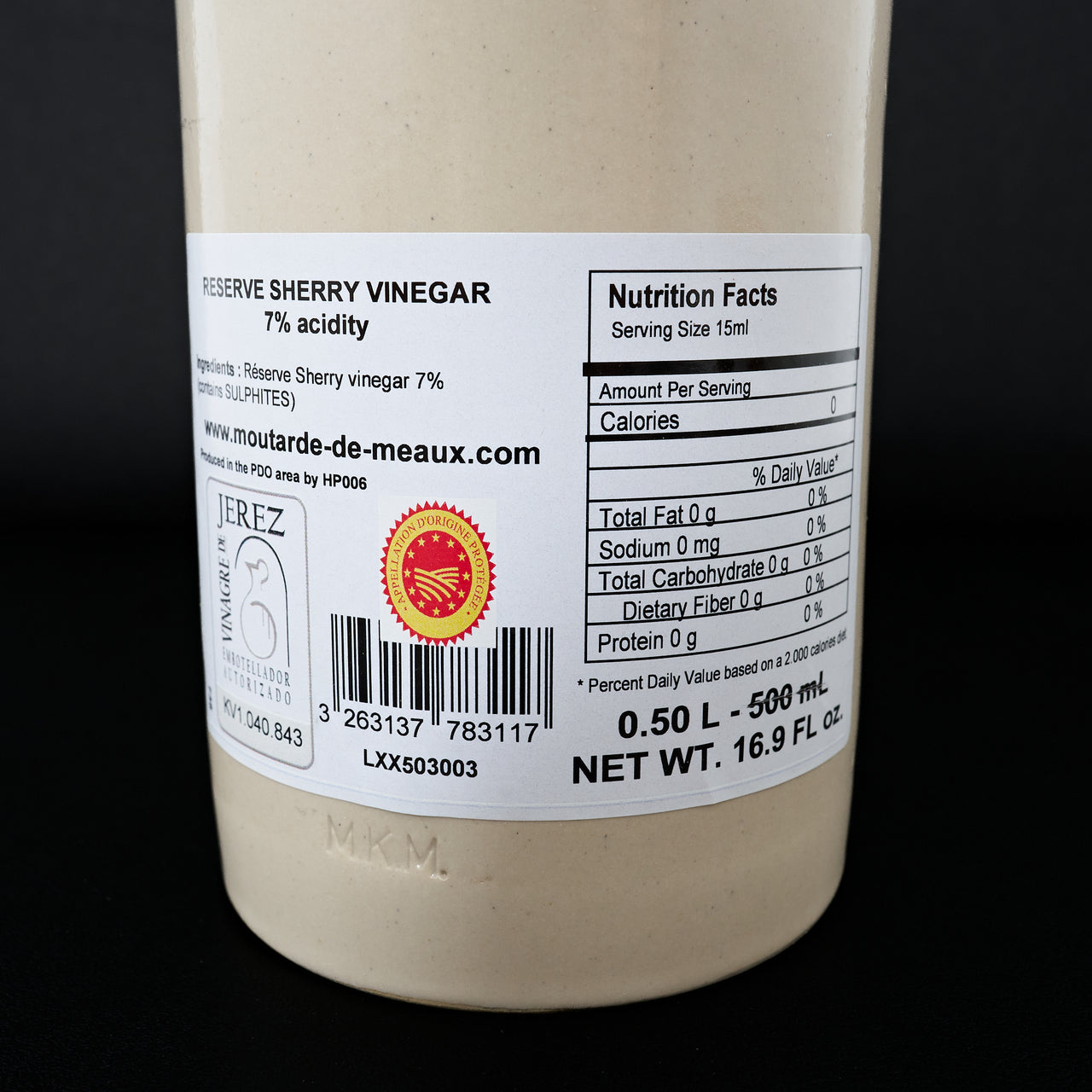Pommery Sherry Vinegar Stone Bottle