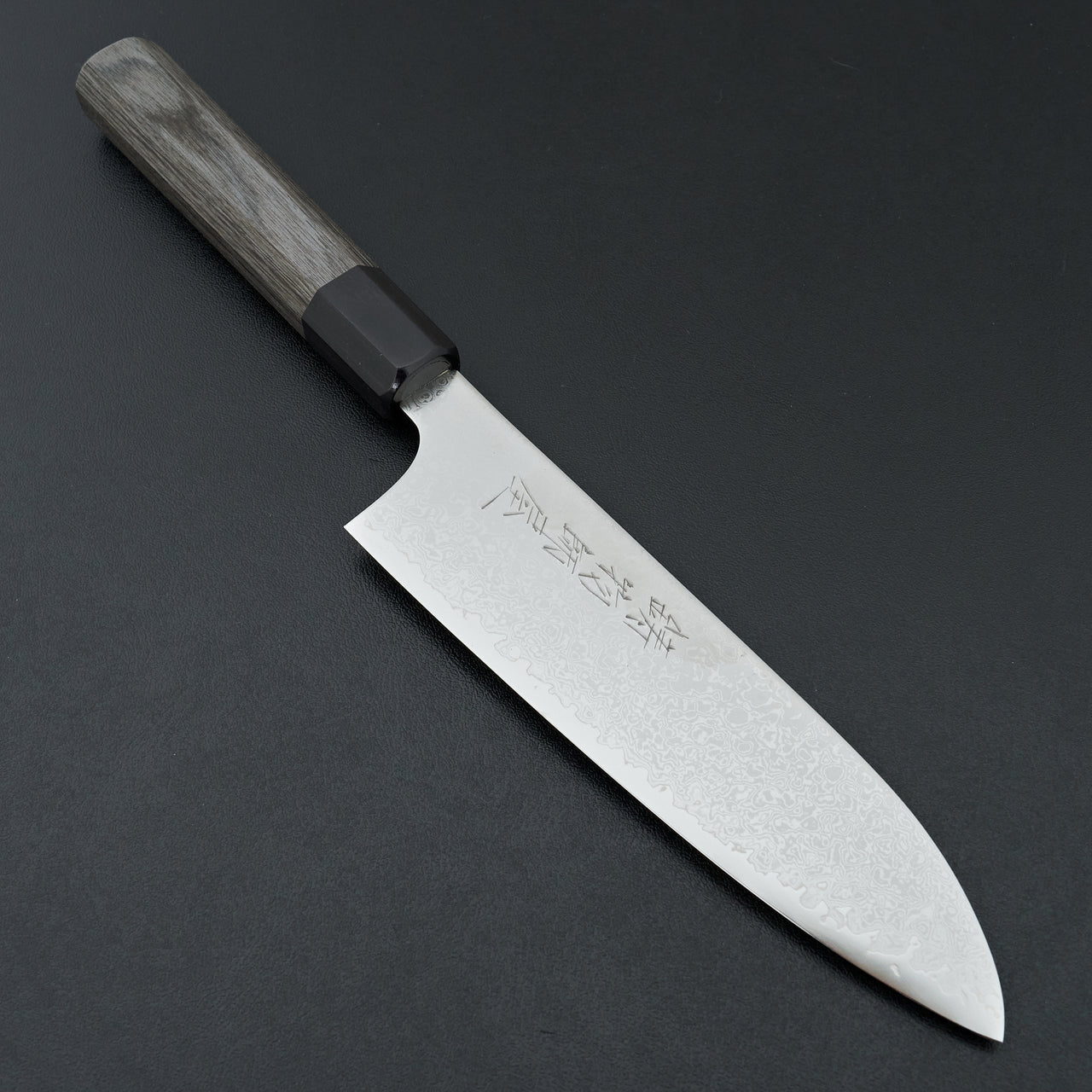 Hitohira Imojiya TH Damascus Santoku 180mm Pakka Handle (Gray)