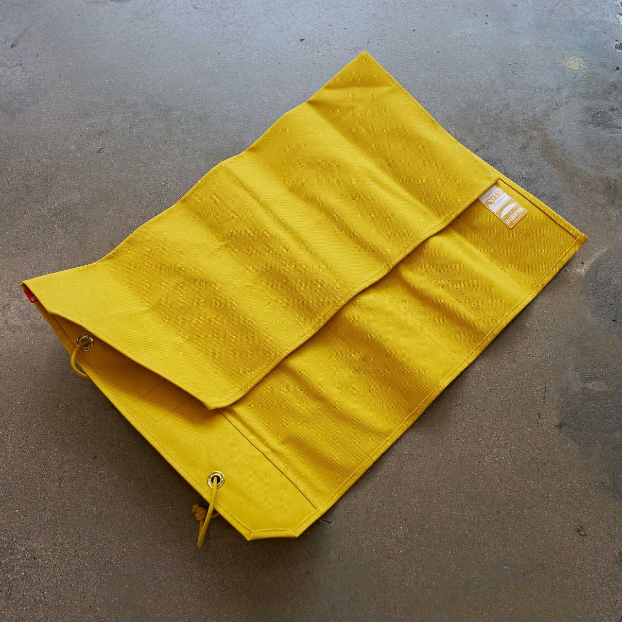 HI-CONDITION Hanpu Canvas 6 Pockets Knife Roll Mustard