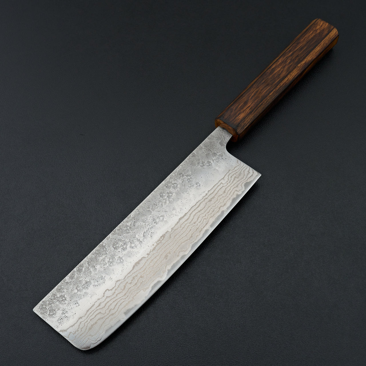 Tsunehisa 440c Damascus Nashiji Nakiri 165mm