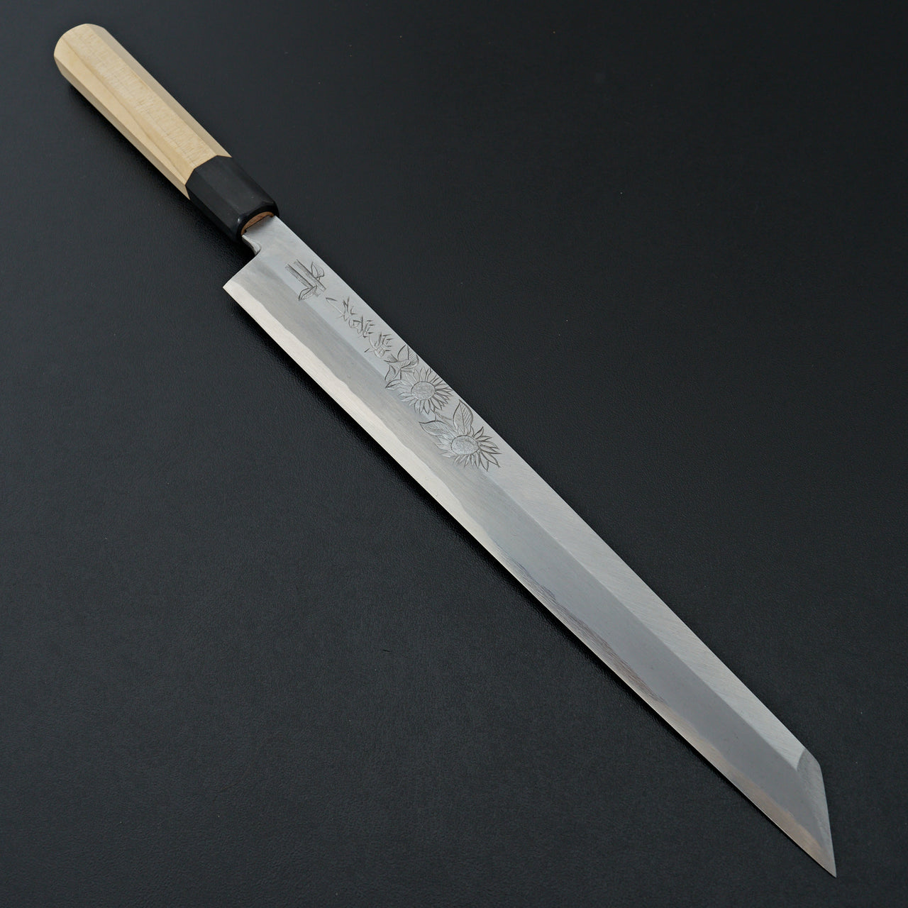 Sakai Takayuki Michiko Kubota Engraved "Sunflower" Byakko Kiritsuke 300mm