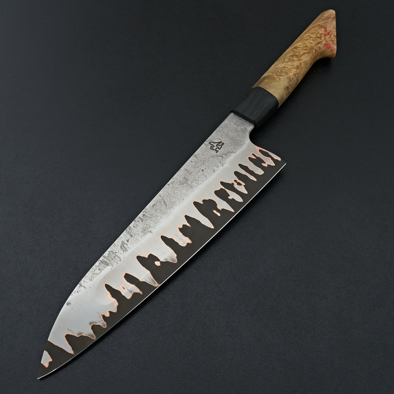 Lew Griffin S-Grind Copper San Mai 52100 Gyuto 225mm Holm Oak