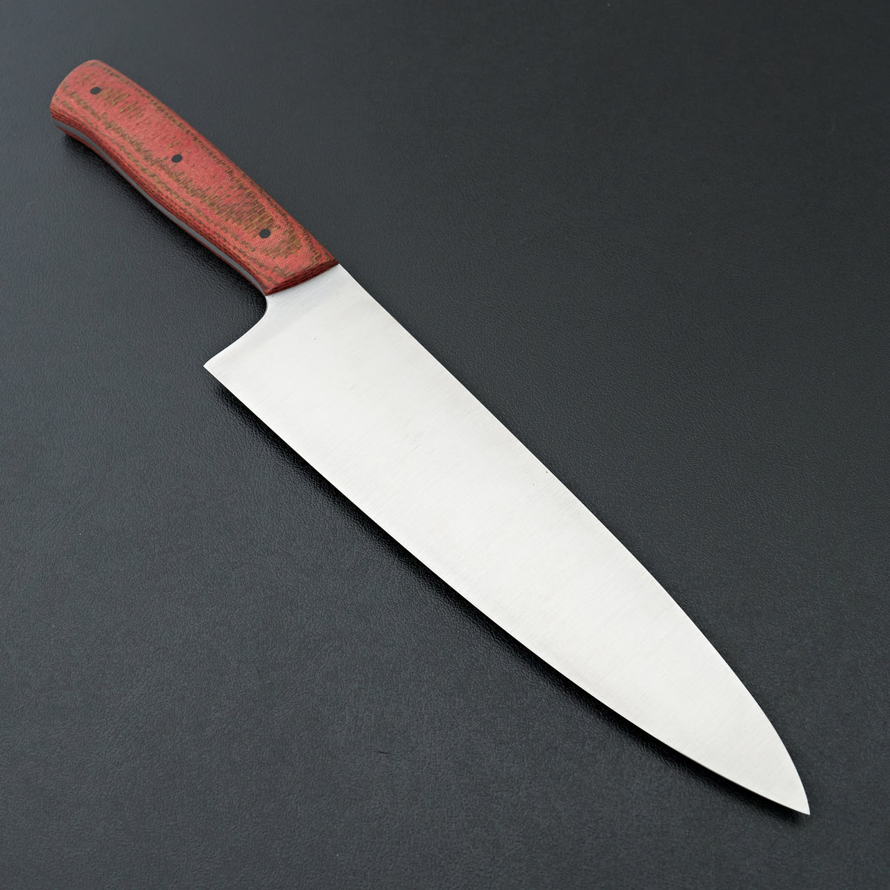 Halcyon Forge Procut Full Tang Chef 7.5" Red & Brown Micarta