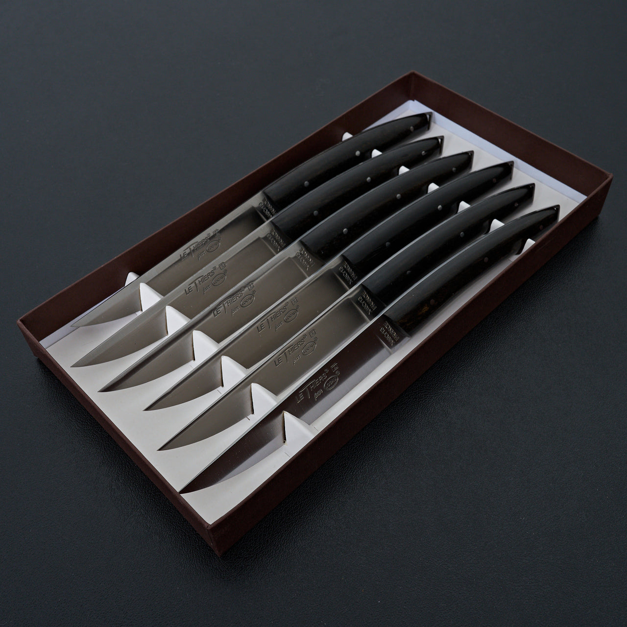 Le Thiers Tably Ebony 6 Piece Table Knife Set