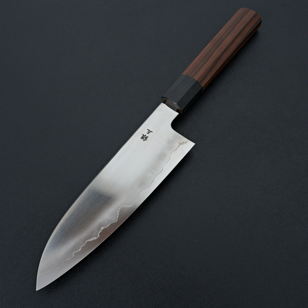 Tetsujin Silver #3 Ukiba Santoku 180mm Taihei Makassar Ebony Handle