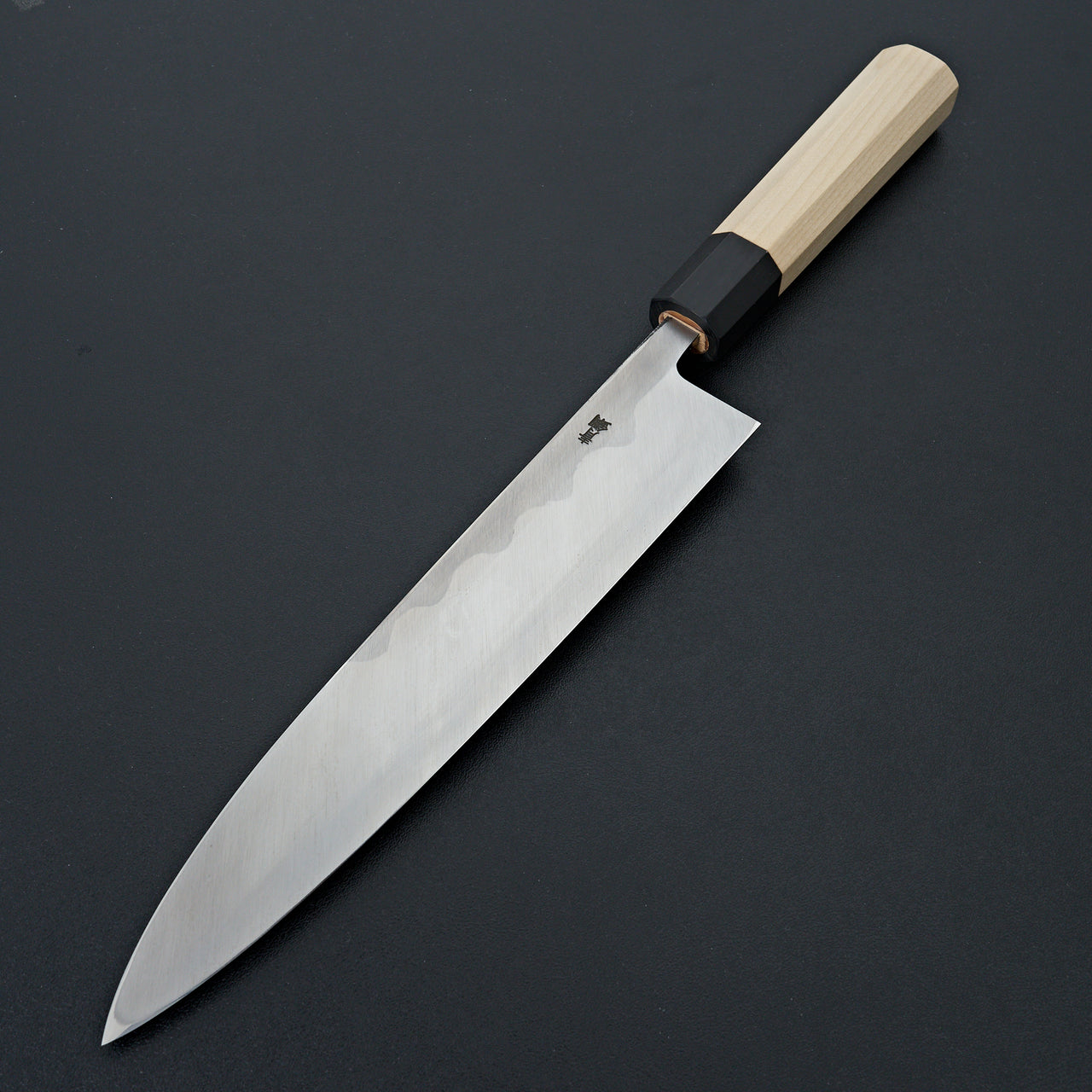 Hitohira Kikuchiyo Manzo Blue #2 Mioroshi Deba 240mm Ho Wood Handle (Saya)