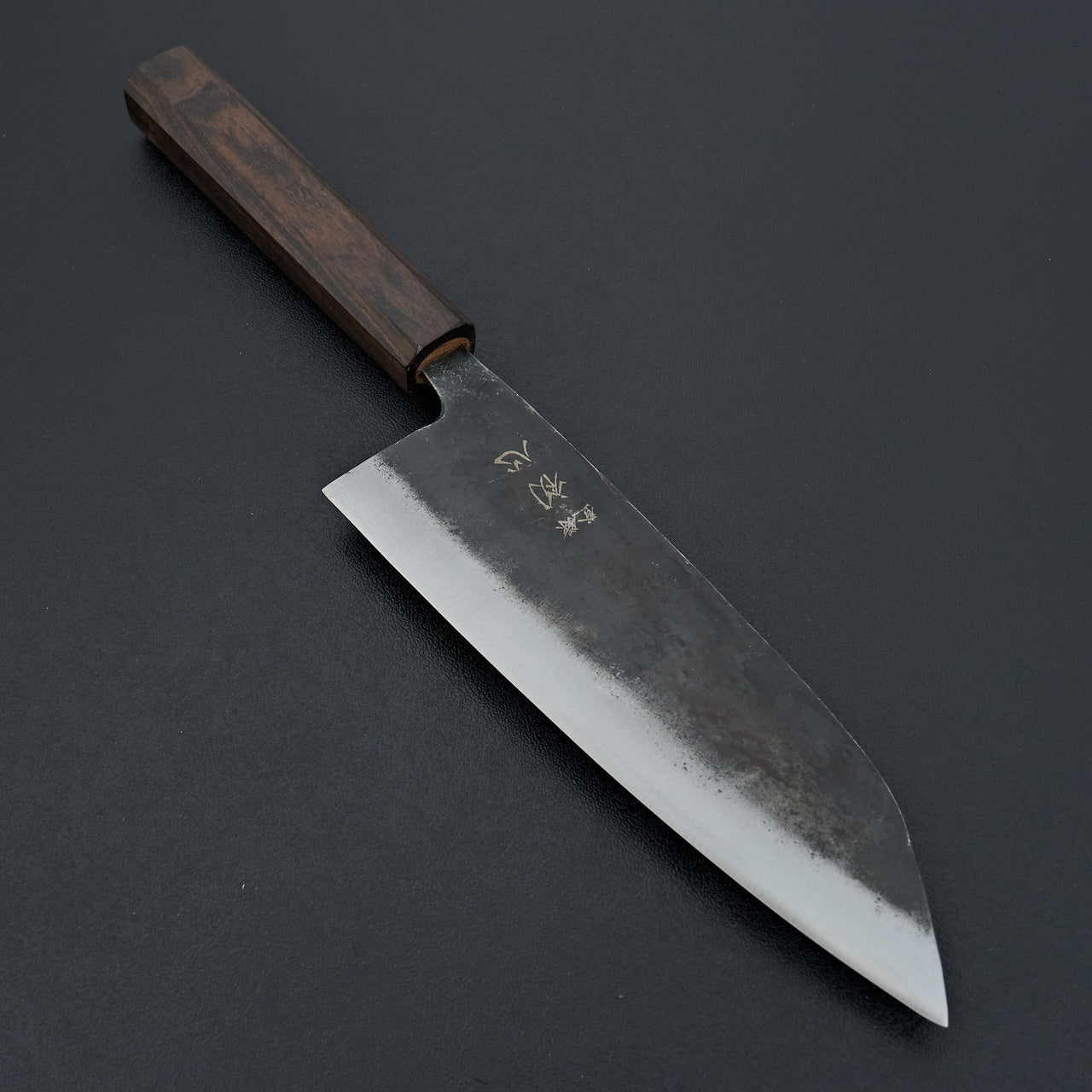 Hatsukokoro Kurogane Blue #2 Kurouchi  Santoku 165mm