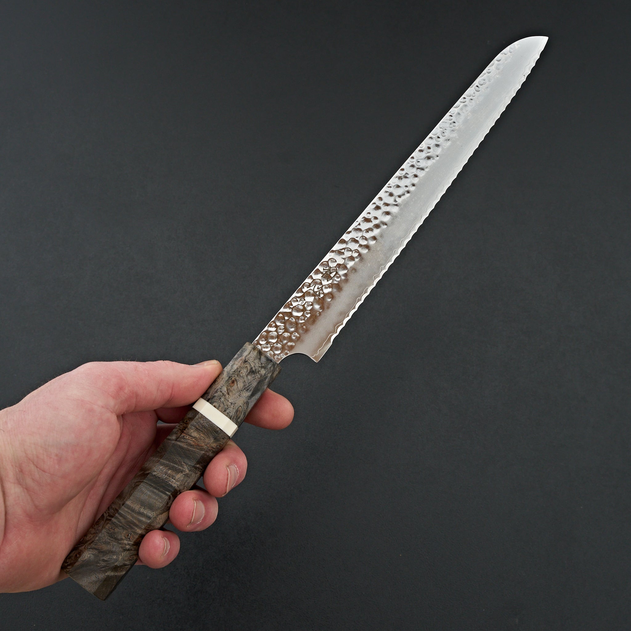 Hatsukokoro Hayabusa VG10 Tsuchime Bread Knife 210mm