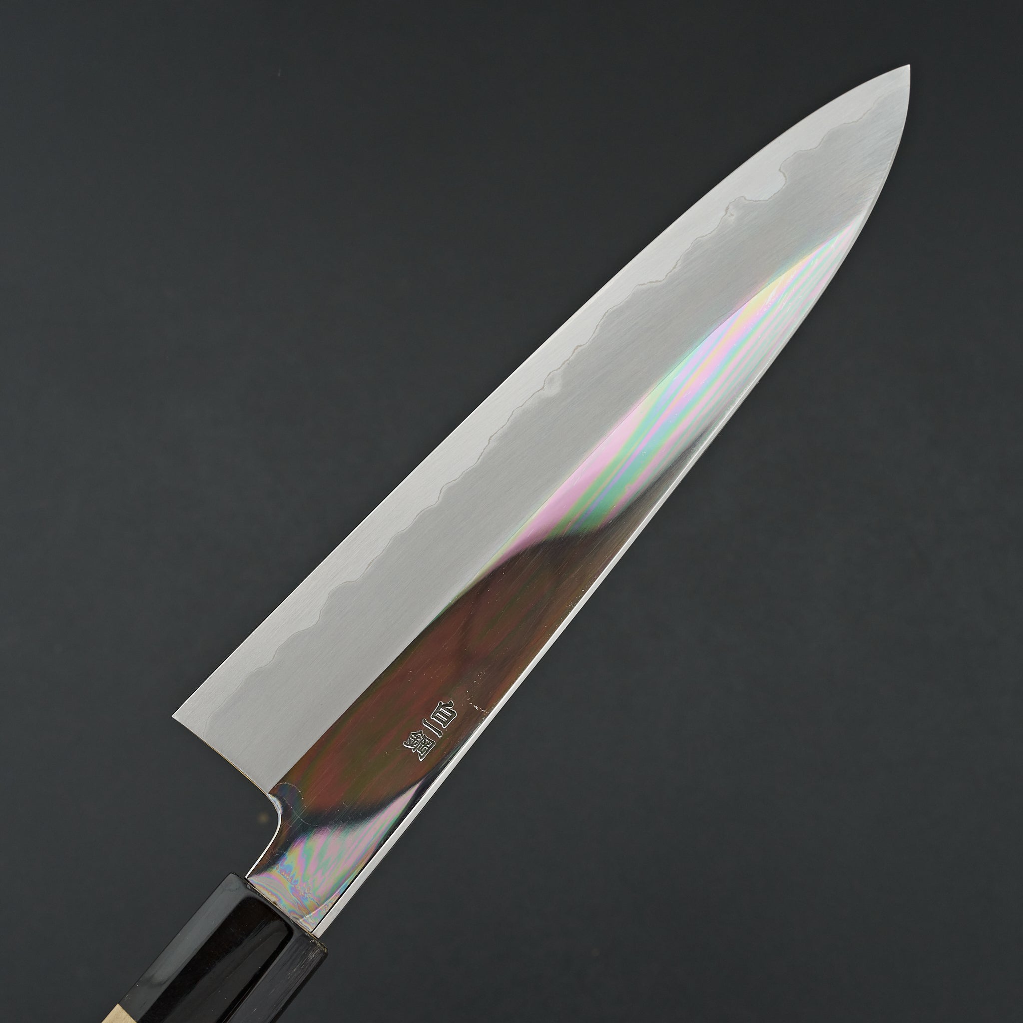 Sakai Kikumori Nakagawa White 1 Stainless Clad Mirror Gyuto 210mm