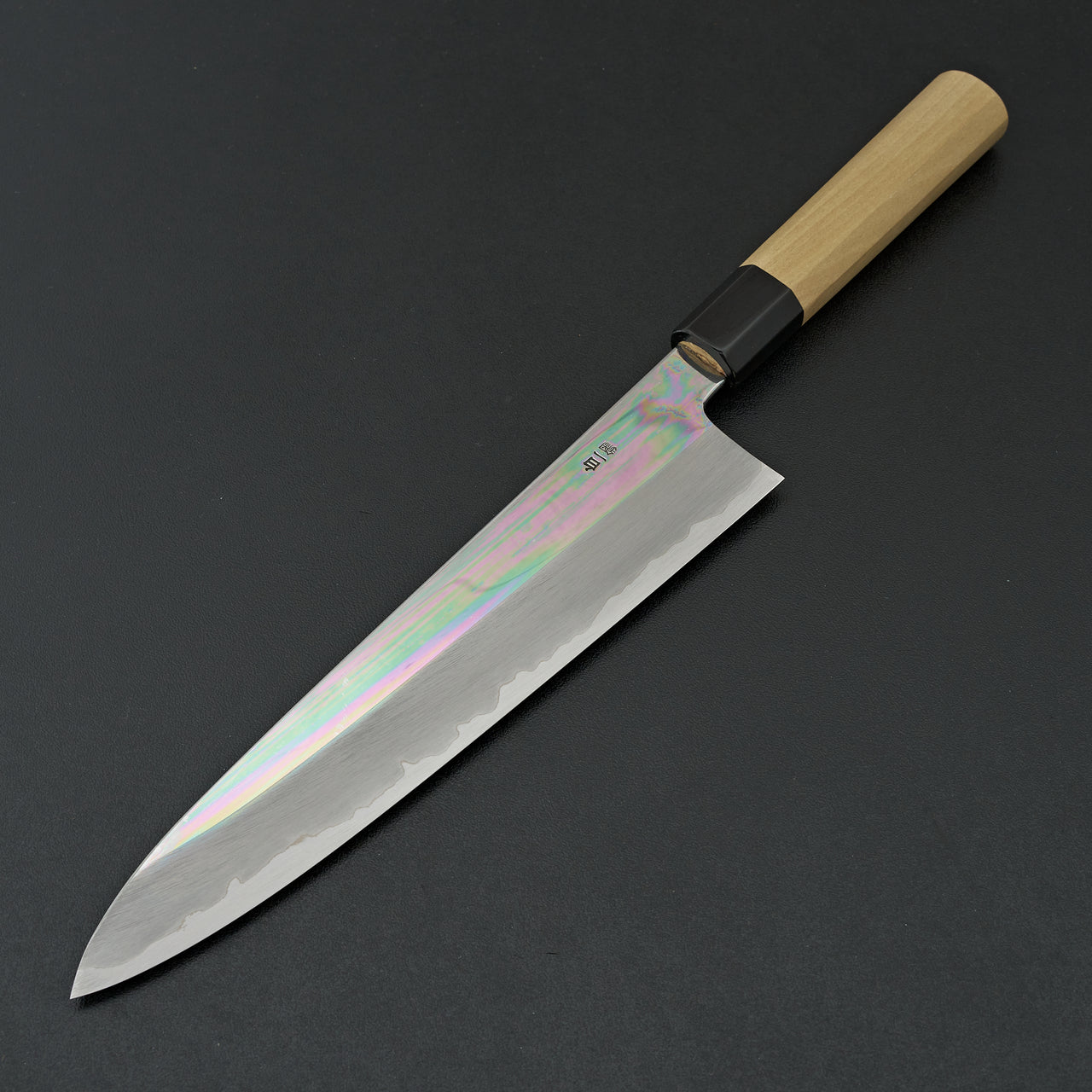 Sakai Kikumori Nakagawa White 1 Stainless Clad Mirror Gyuto 240mm