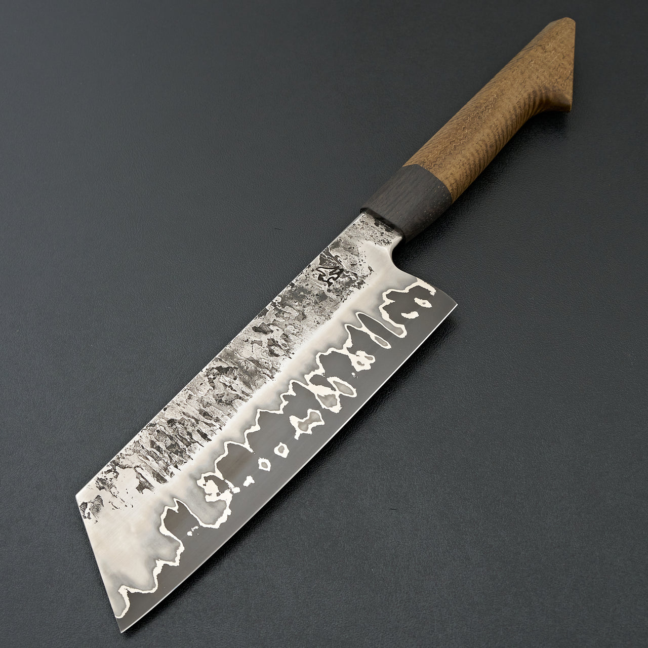 Lew Griffin S-Grind San Mai 52100 Curly Mango Bunka 185mm