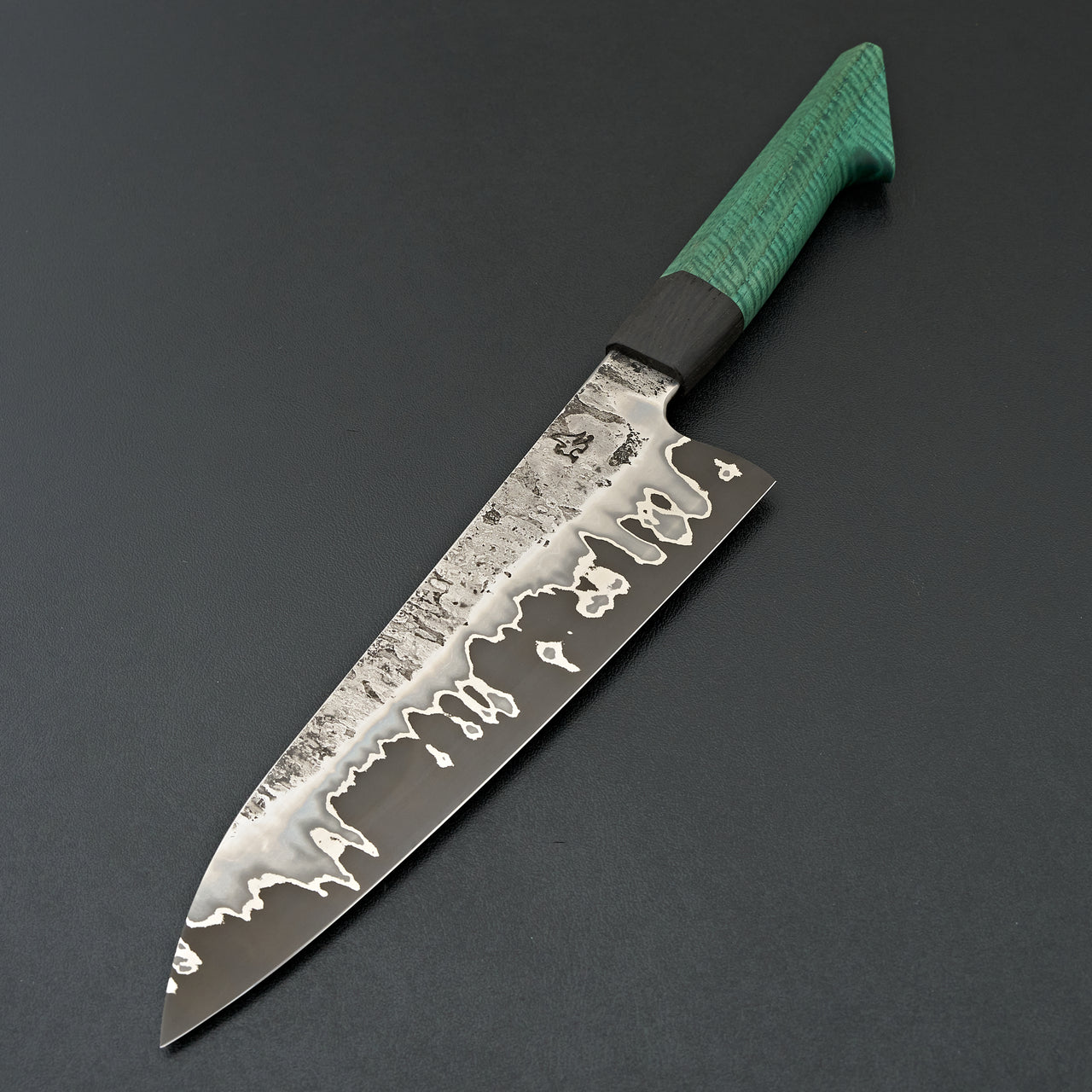 Lew Griffin S-Grind San Mai 52100 Green Mango Gyuto 210mm