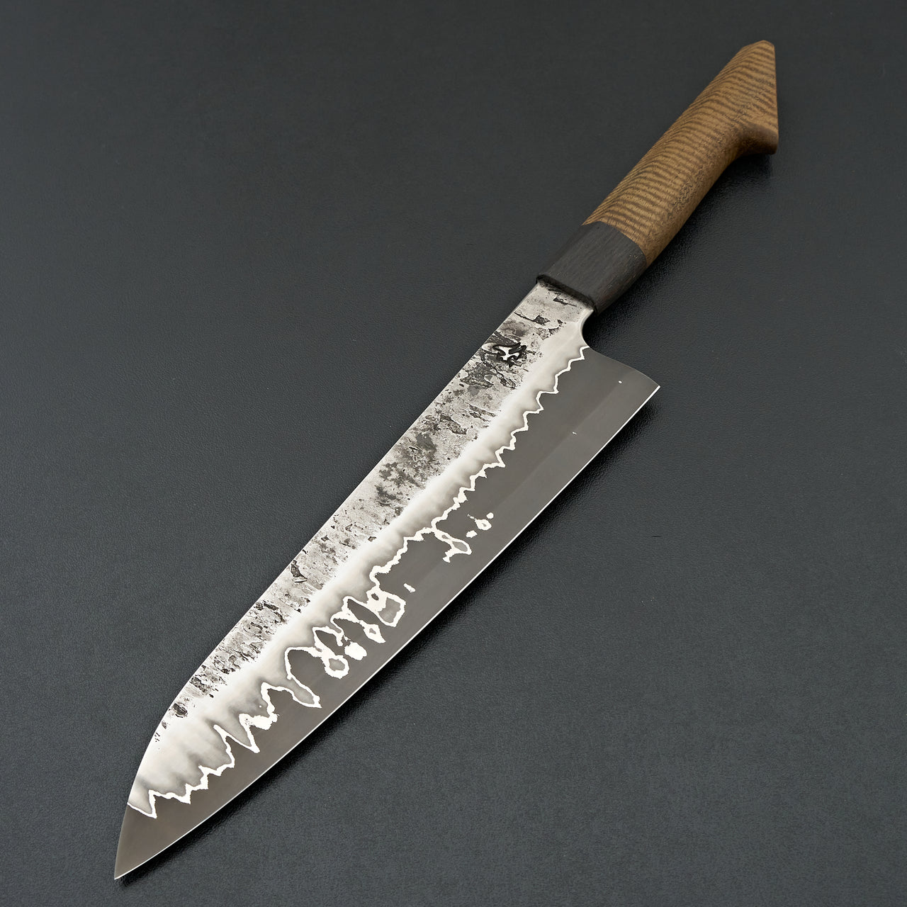 Lew Griffin S-Grind San Mai 52100 Curly Mango Gyuto 240mm