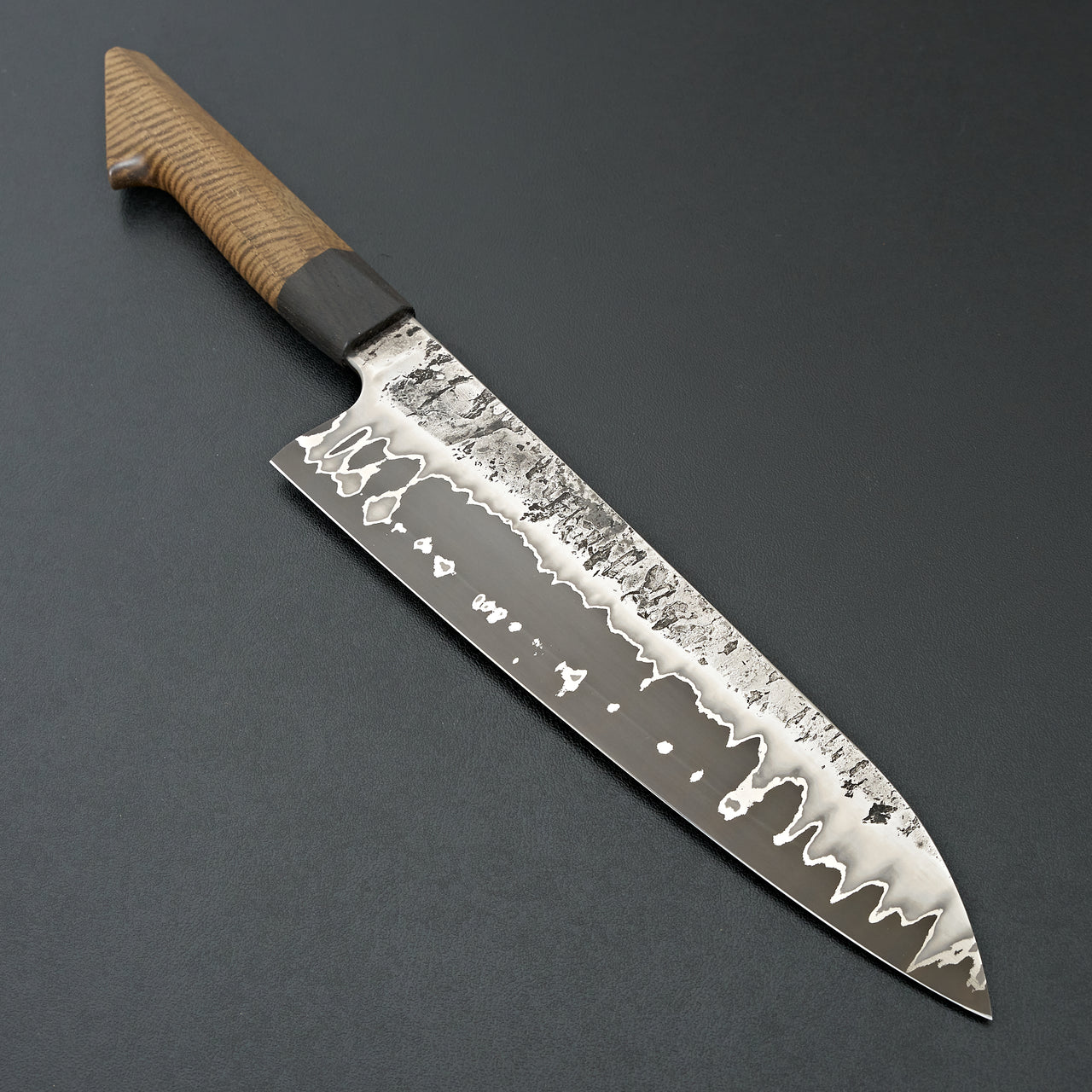 Lew Griffin S-Grind San Mai 52100 Curly Mango Gyuto 240mm