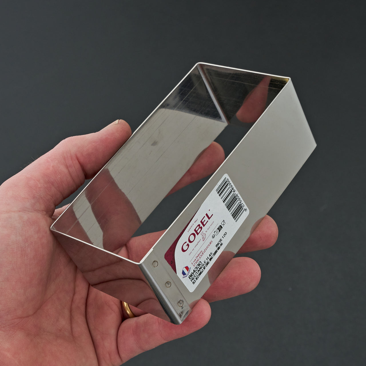 Gobel Rectangle Steel Mold 120x60mm (4.7x2.36”)