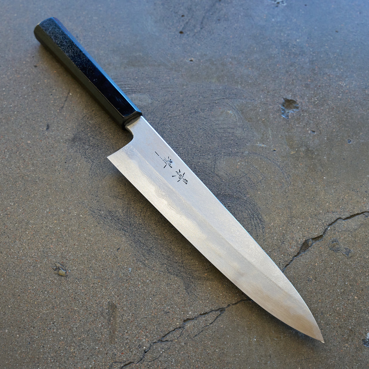 (USED TRADE IN) Kagekiyo Blue #1 Damascus Gyuto 240mm