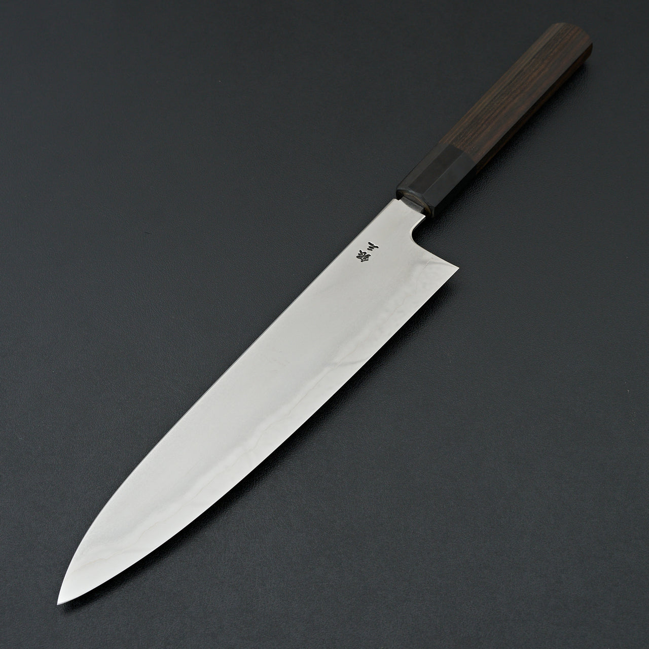Tetsujin Silver #3 Metal Flow Gyuto 240mm Taihei Makassar Ebony Handle