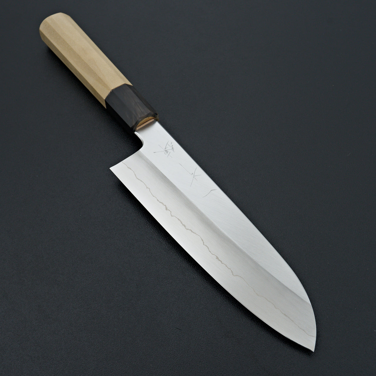 Hitohira Kikuchiyo Ren Silver #3 Santoku 180mm Ho Wood Handle