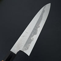 Hitohira Togashi White #1 Damascus Gyuto 240mm Burnt Yakusugi Handle