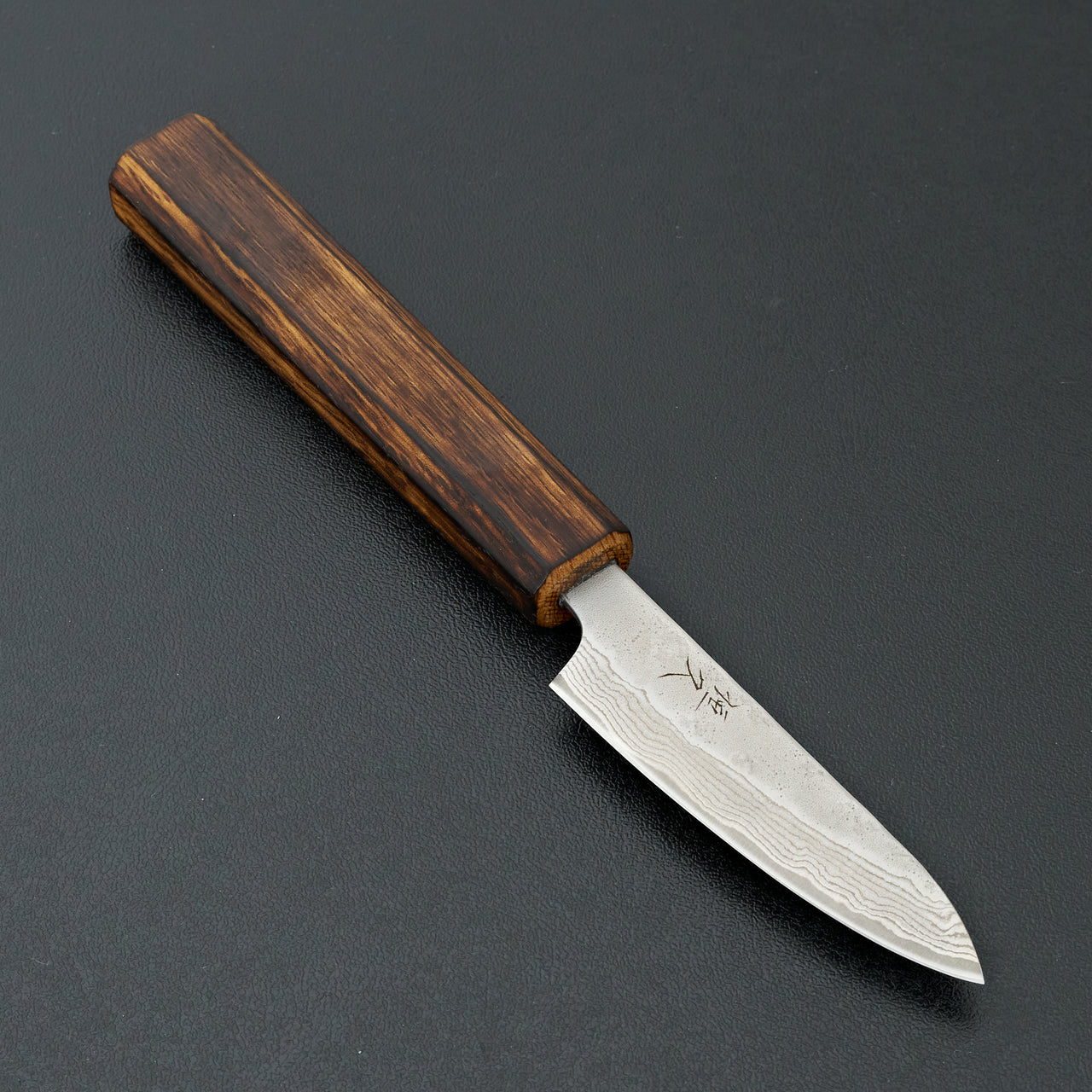 Tsunehisa 440c Damascus Nashiji Petty 80mm