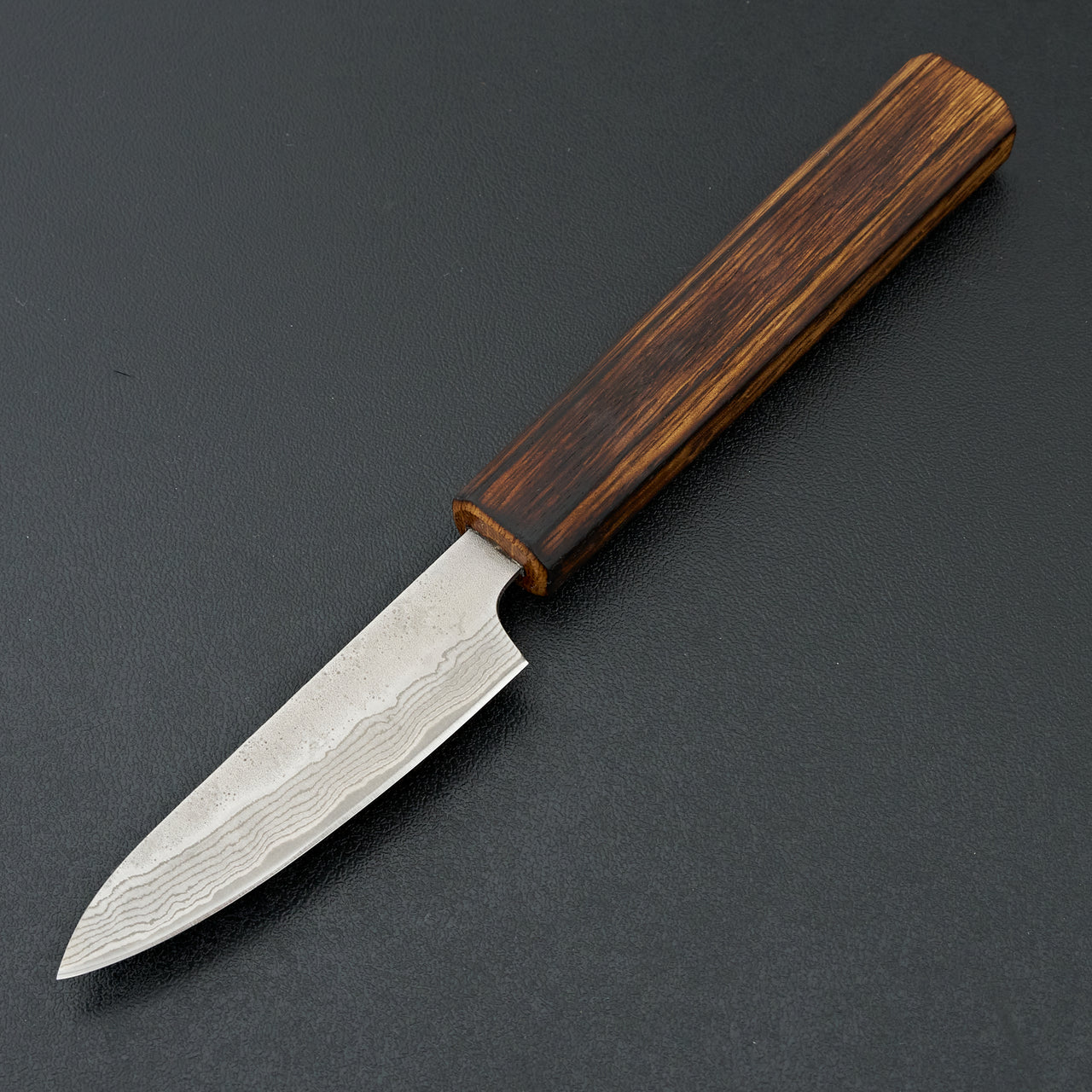 Tsunehisa 440c Damascus Nashiji Petty 80mm