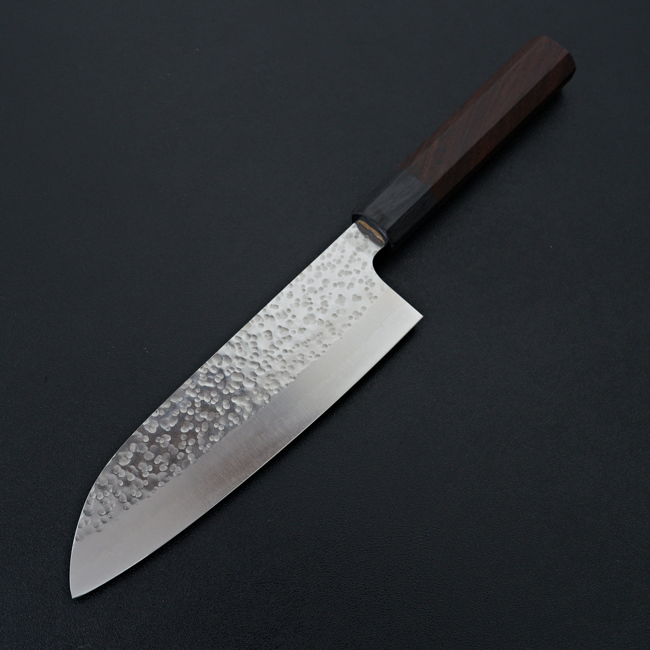 Makoto Kurosaki Coreless Damascus Tsuchime Santoku 170mm