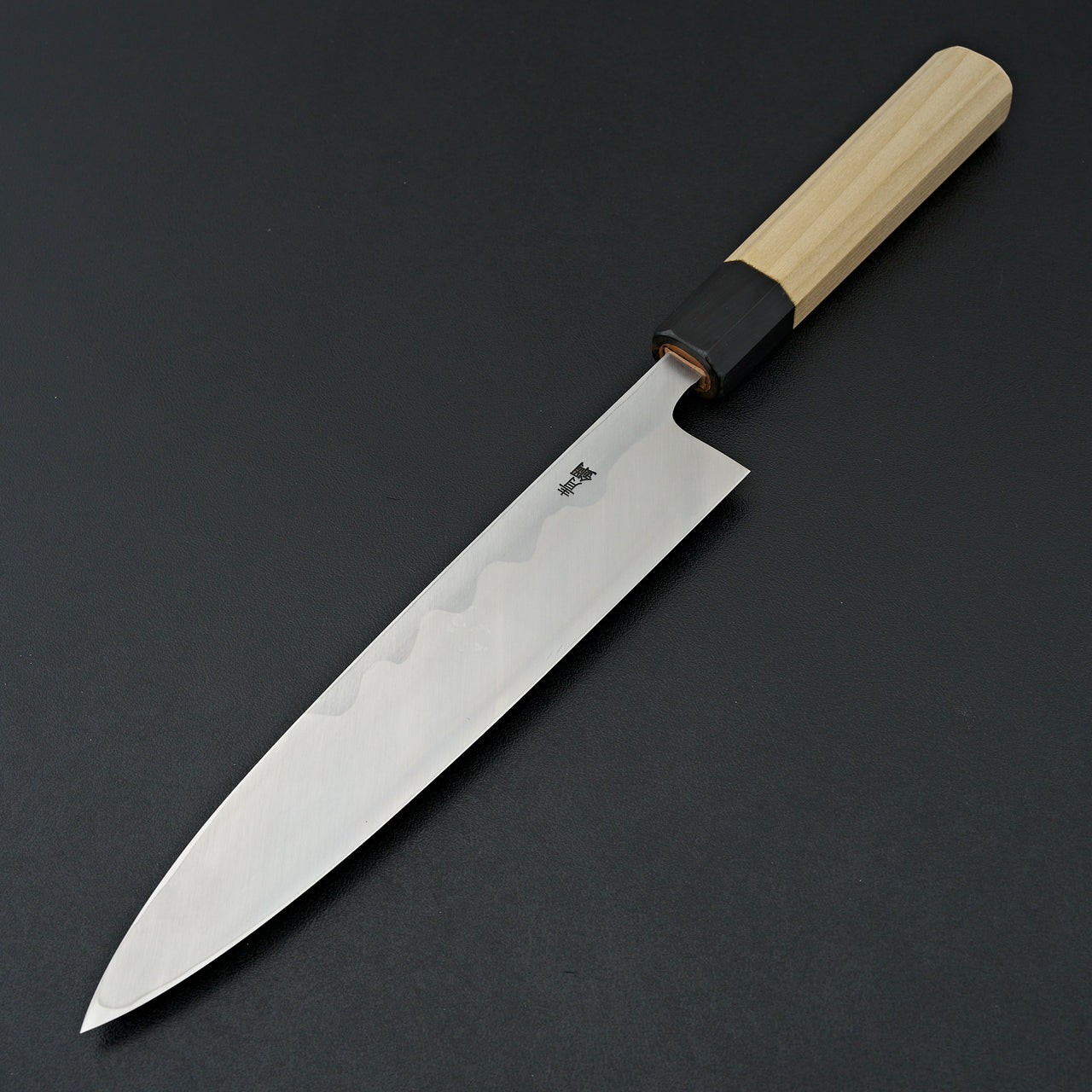 Hitohira Kikuchiyo Manzo Blue #2 Mioroshi Deba 210mm Ho Wood Handle (Saya)